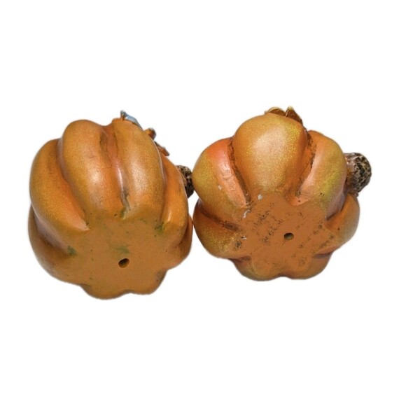 Pumpkin Fall Floral Decor Set Ceramic Rustic Orange Rustic Farmhouse Decoration - Picture 7 of 11